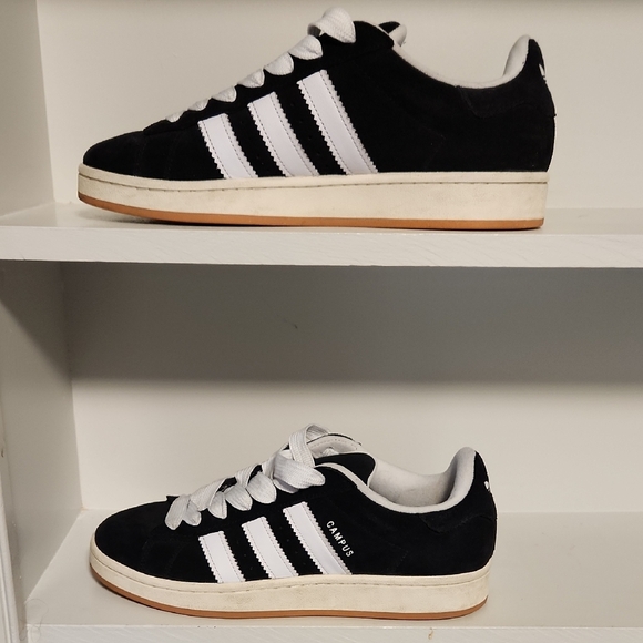 Adidas Campus 00s Black and White Men's Shoes - Picture 4 of 8